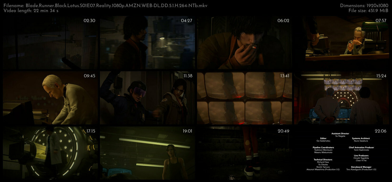 Blade Runner Black Lotus S01E07 Reality 1080p AMZN WEB DL DD 5 1 H 264 NTb TGx