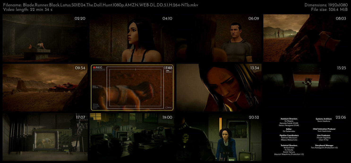 Blade Runner Black Lotus S01E04 The Doll Hunt 1080p AMZN WEB DL DD 5 1 H 264 NTb TGx
