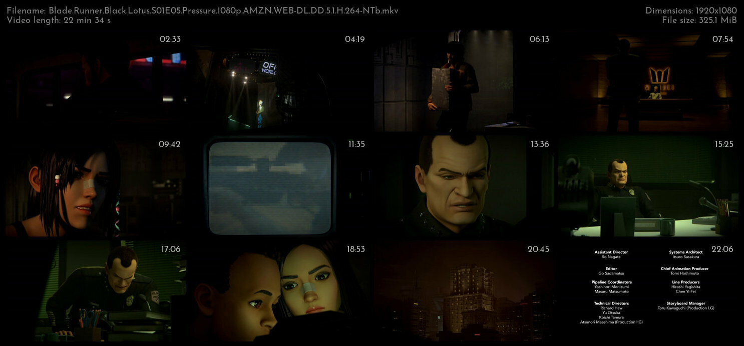 Blade Runner Black Lotus S01E05 Pressure 1080p AMZN WEB DL DD 5 1 H 264 NTb TGx