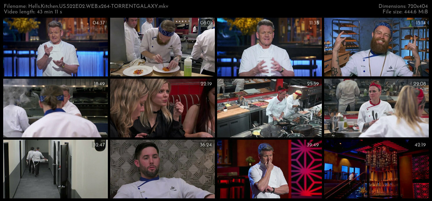 Hells Kitchen US S22E02 WEB x264 TORRENTGALAXY