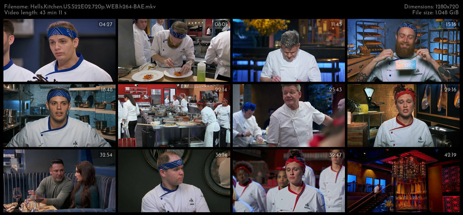 Hells Kitchen US S22E02 720p WEB h264 BAE TGx