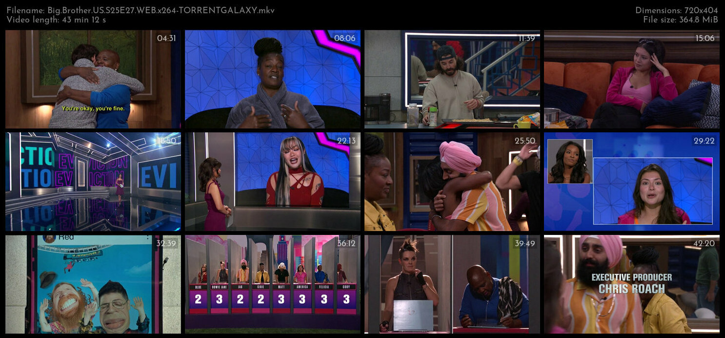 Big Brother US S25E27 WEB x264 TORRENTGALAXY