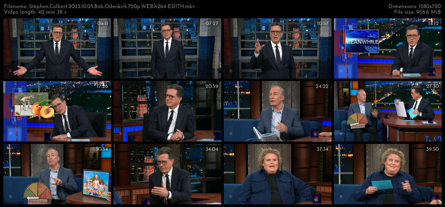 Stephen Colbert 2023 10 05 Bob Odenkirk 720p WEB h264 EDITH TGx