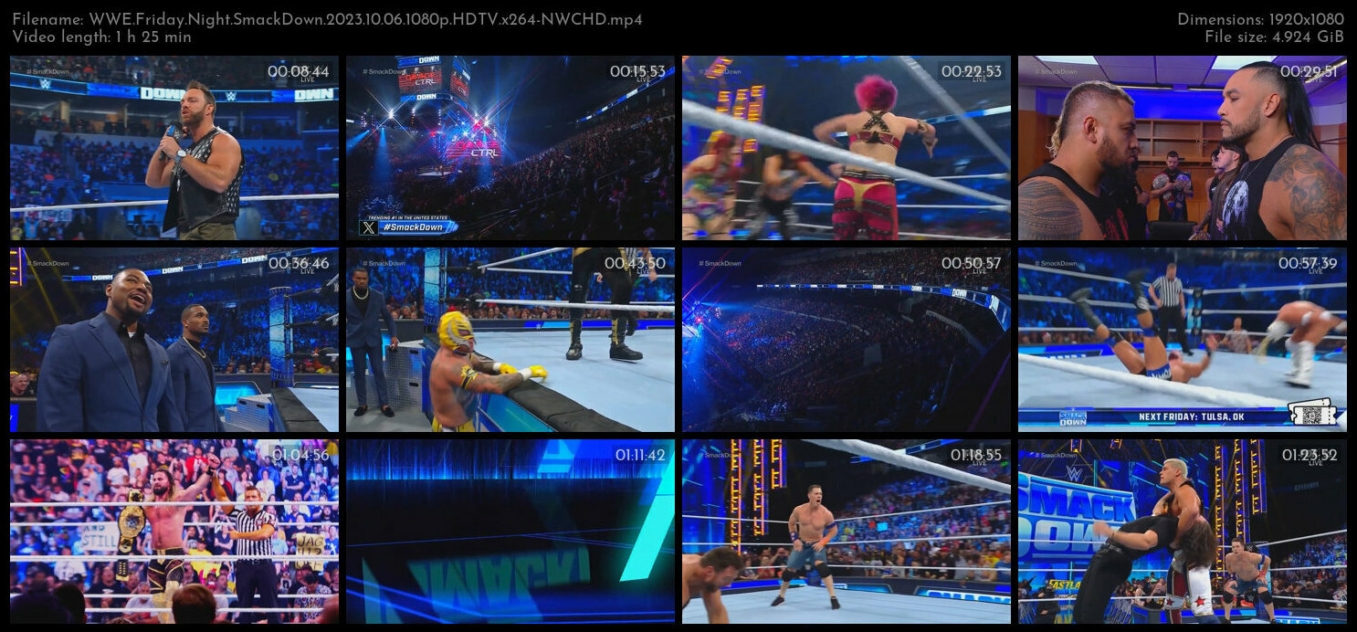 WWE Friday Night SmackDown 2023 10 06 1080p HDTV x264 NWCHD TGx