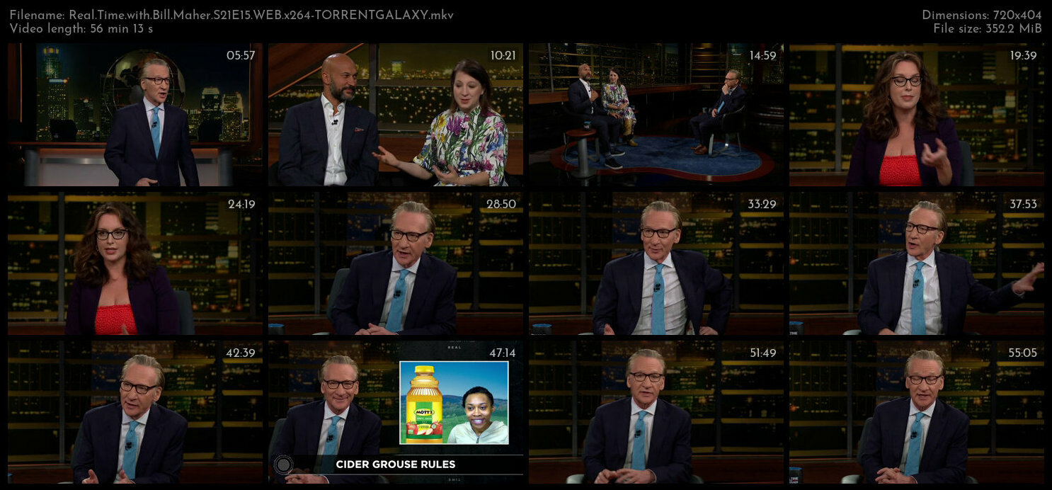 Real Time with Bill Maher S21E15 WEB x264 TORRENTGALAXY