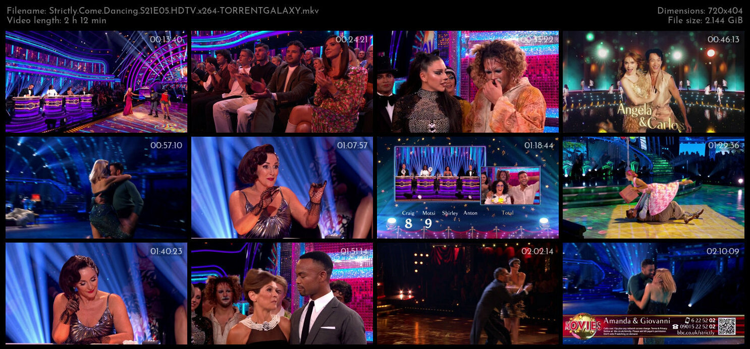 Strictly Come Dancing S21E05 HDTV x264 TORRENTGALAXY