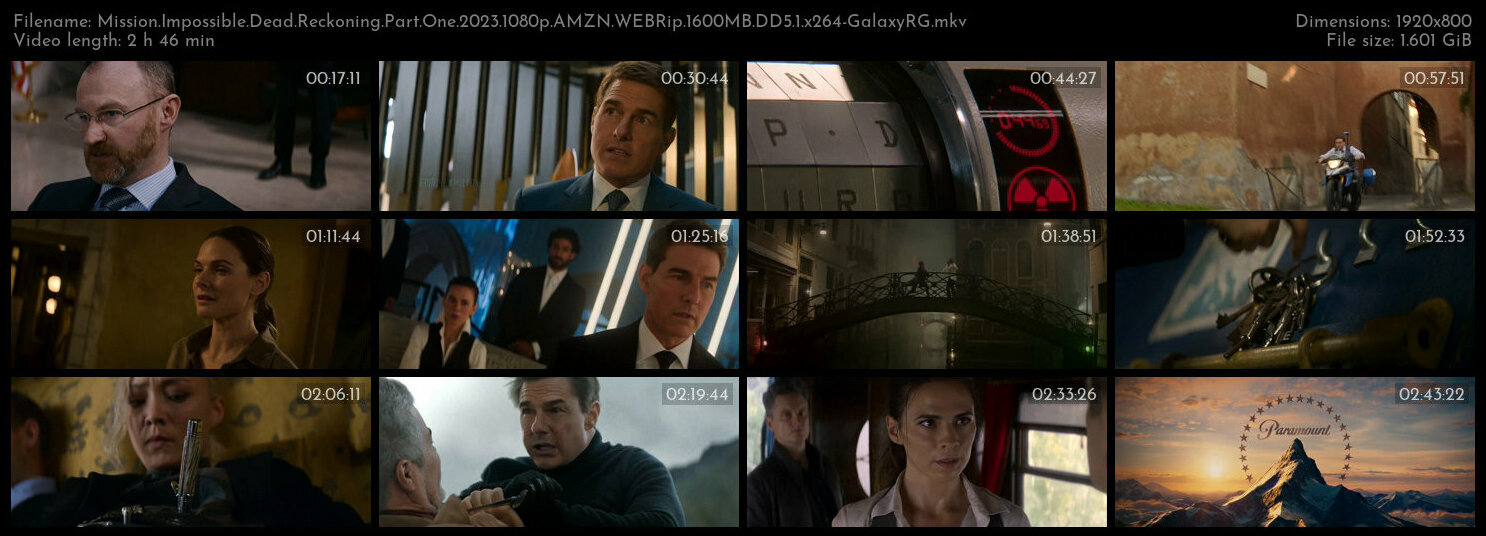 Mission Impossible Dead Reckoning Part One 2023 1080p AMZN WEBRip 1600MB DD5 1 x264 GalaxyRG