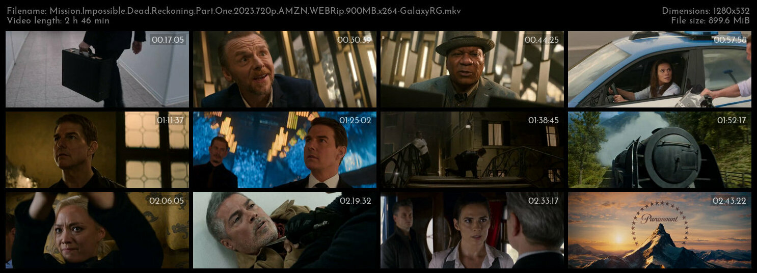 Mission Impossible Dead Reckoning Part One 2023 720p AMZN WEBRip 900MB x264 GalaxyRG