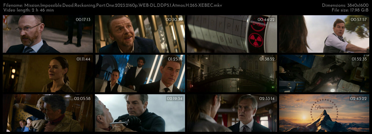 Mission Impossible Dead Reckoning Part One 2023 2160p WEB DL DDP5 1 Atmos H 265 XEBEC TGx