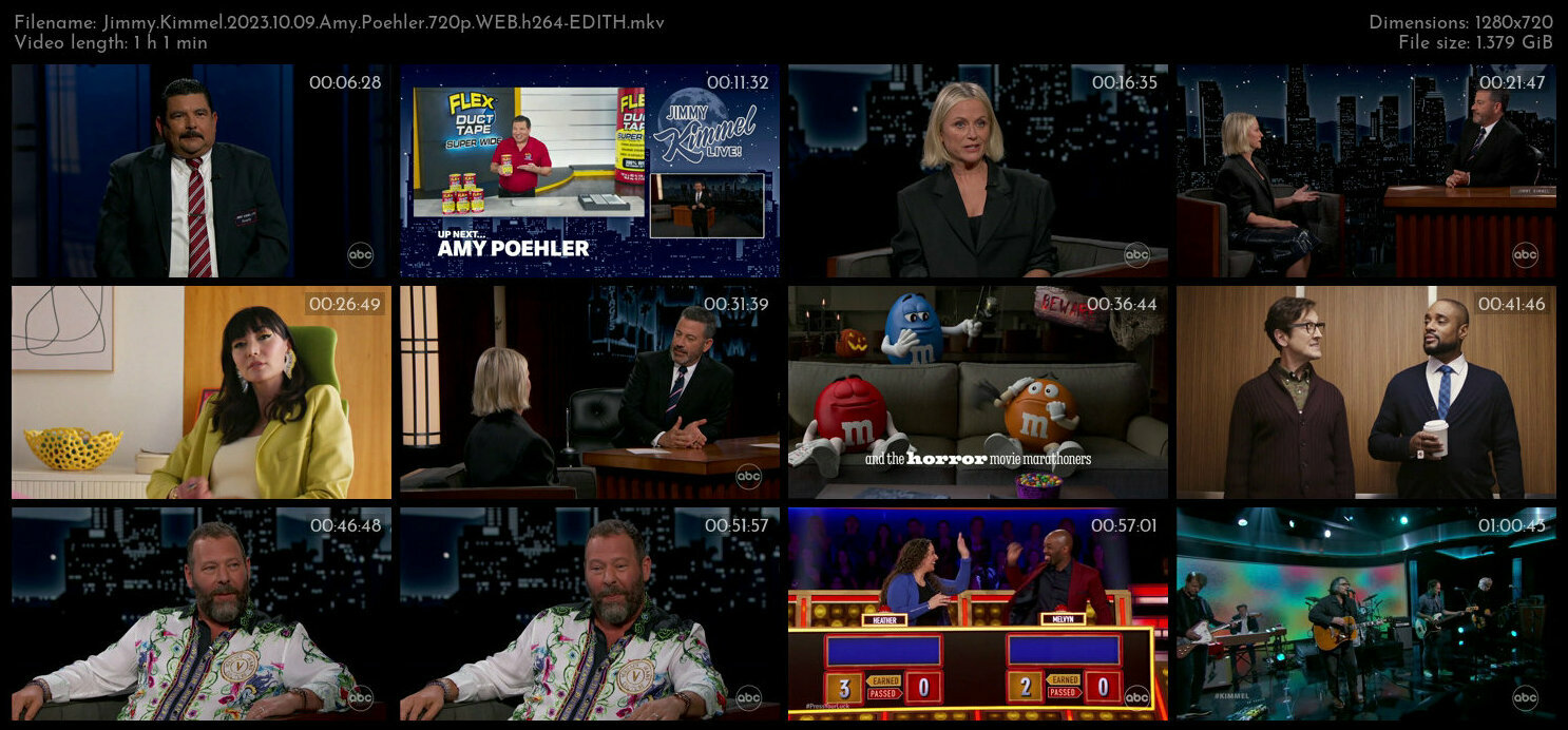 Jimmy Kimmel 2023 10 09 Amy Poehler 720p WEB h264 EDITH TGx