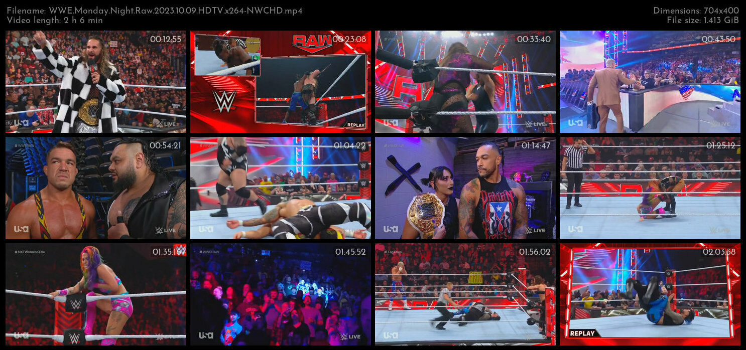 WWE Monday Night Raw 2023 10 09 HDTV x264 NWCHD TGx