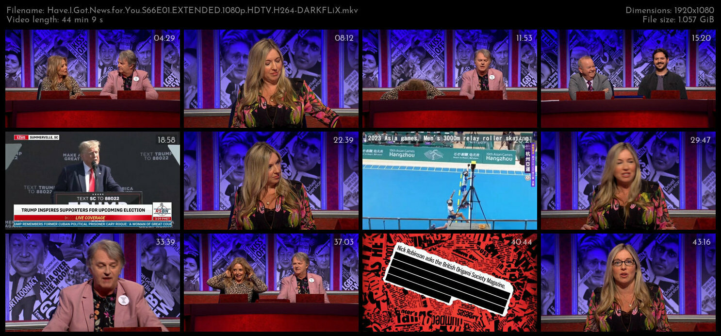 Have I Got News for You S66E01 EXTENDED 1080p HDTV H264 DARKFLiX TGx