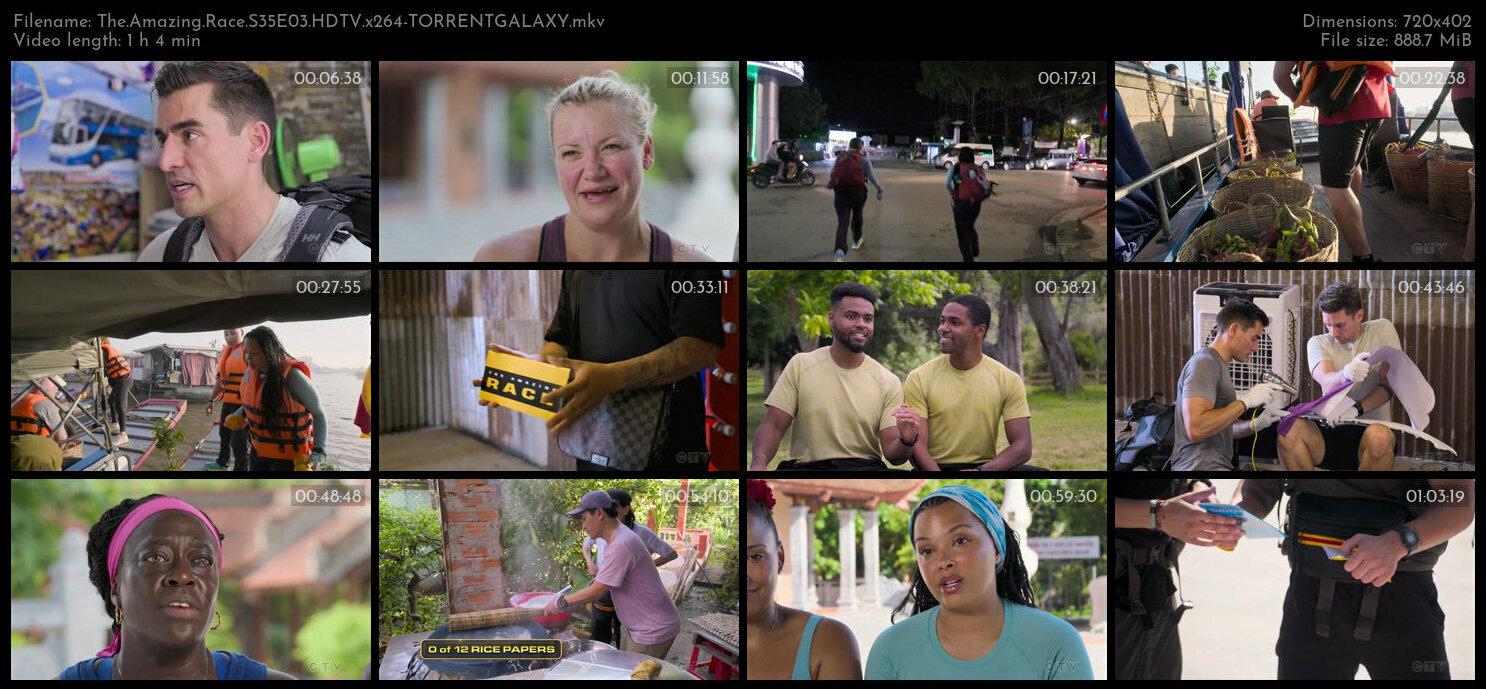 The Amazing Race S35E03 HDTV x264 TORRENTGALAXY