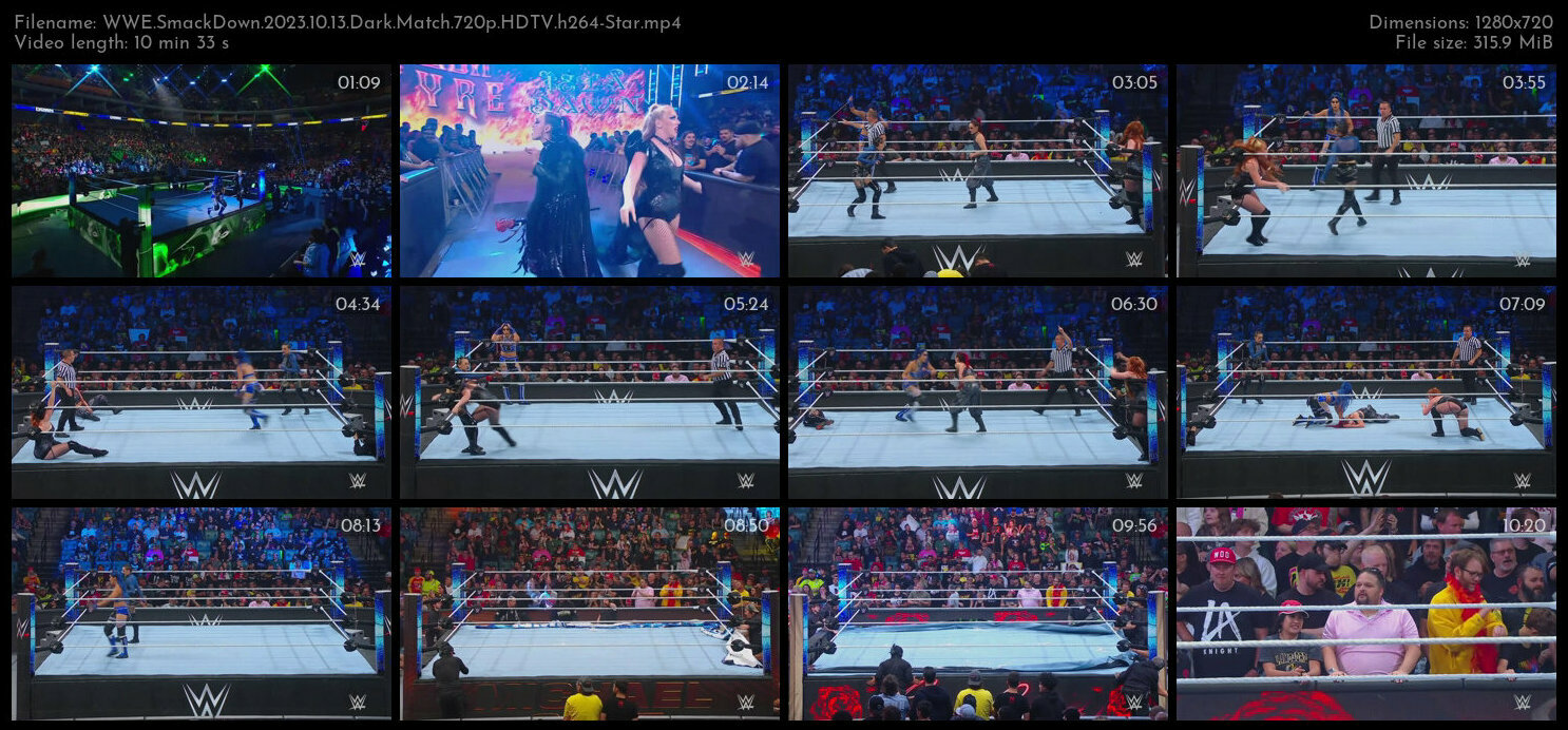 WWE SmackDown 2023 10 13 Dark Match 720p HDTV h264 Star TGx