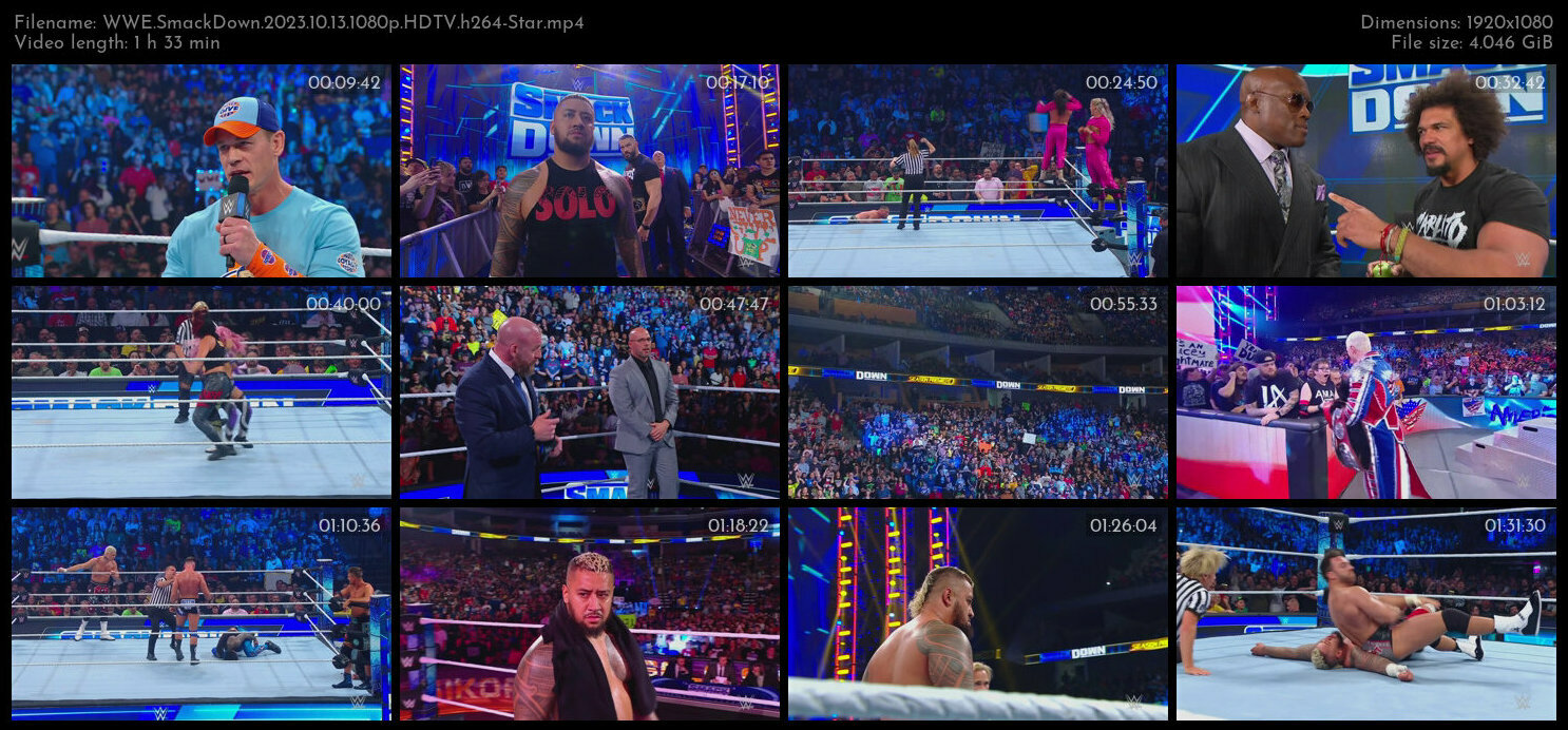 WWE SmackDown 2023 10 13 1080p HDTV h264 Star TGx