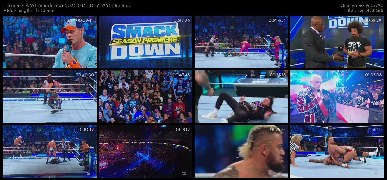 WWE SmackDown 2023 10 13 HDTV h264 Star TGx