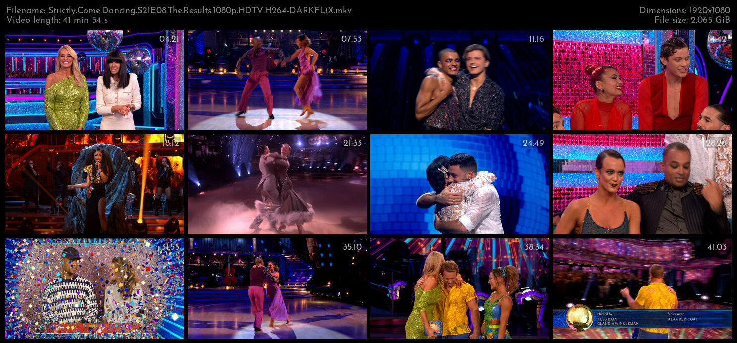 Strictly Come Dancing S21E08 The Results 1080p HDTV H264 DARKFLiX TGx