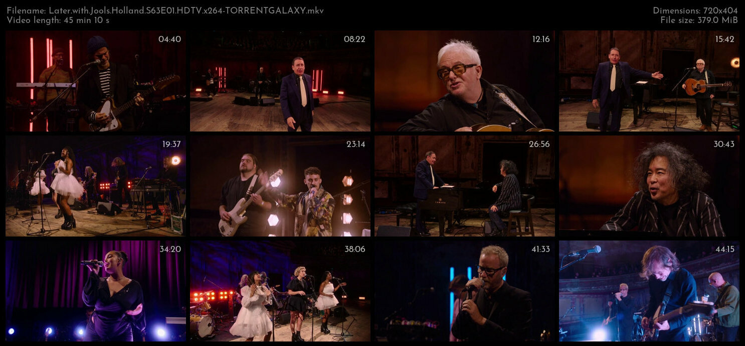 Later with Jools Holland S63E01 HDTV x264 TORRENTGALAXY