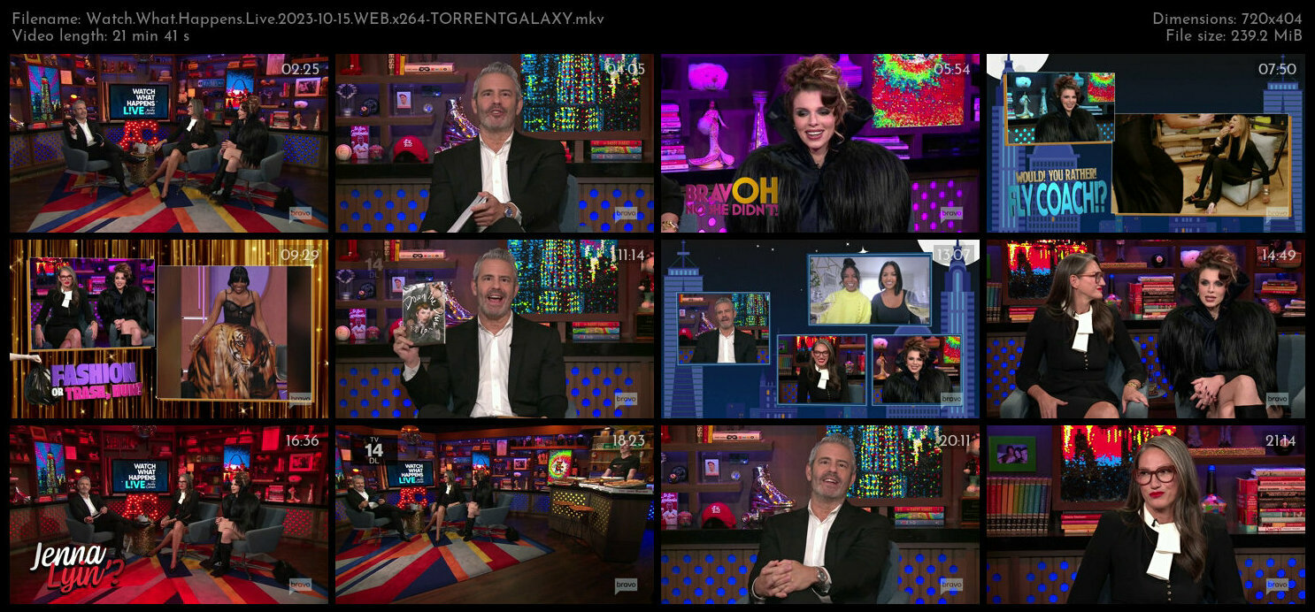 Watch What Happens Live 2023 10 15 WEB x264 TORRENTGALAXY