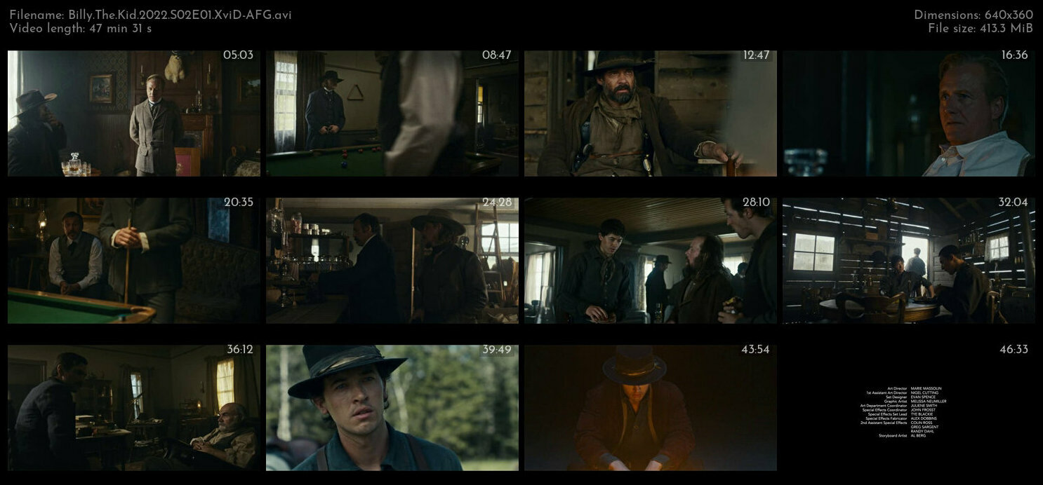 Billy The Kid 2022 S02E01 XviD AFG TGx