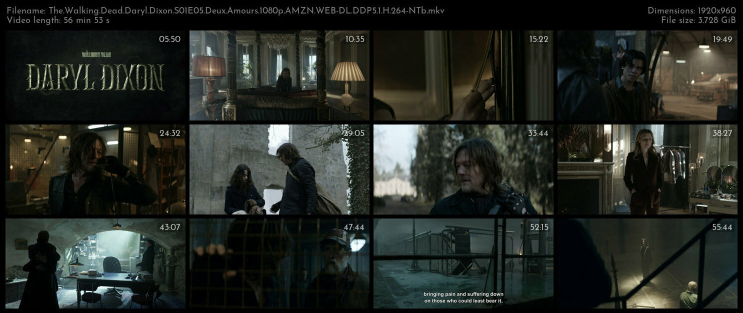 The Walking Dead Daryl Dixon S01E05 Deux Amours 1080p AMZN WEB DL DDP5 1 H 264 NTb TGx