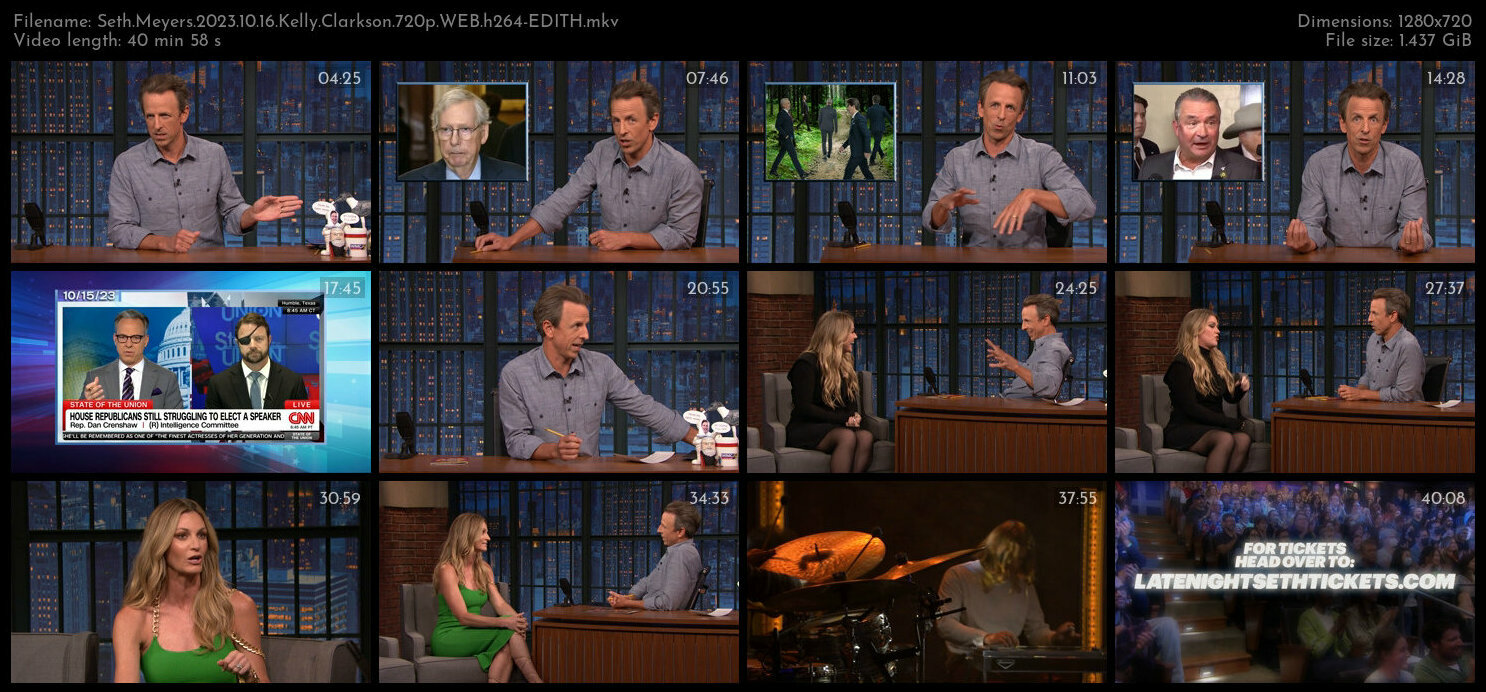 Seth Meyers 2023 10 16 Kelly Clarkson 720p WEB h264 EDITH TGx