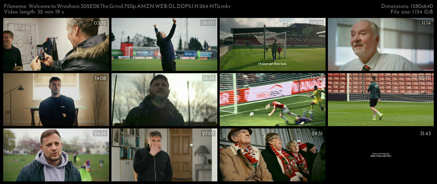 Welcome to Wrexham S02E08 The Grind 720p AMZN WEB DL DDP5 1 H 264 NTb TGx