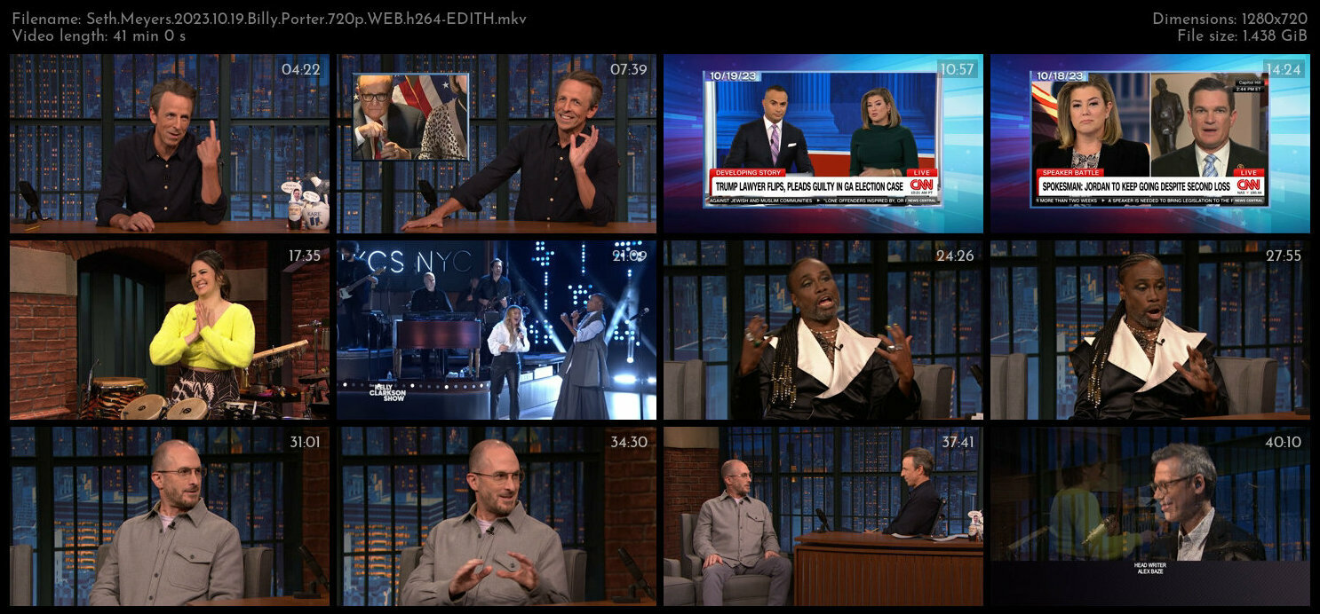 Seth Meyers 2023 10 19 Billy Porter 720p WEB h264 EDITH TGx