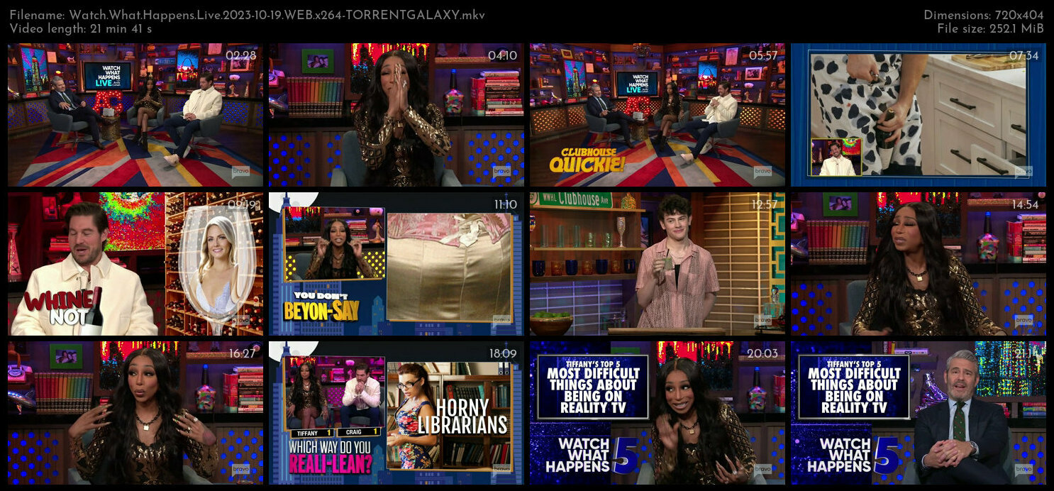 Watch What Happens Live 2023 10 19 WEB x264 TORRENTGALAXY