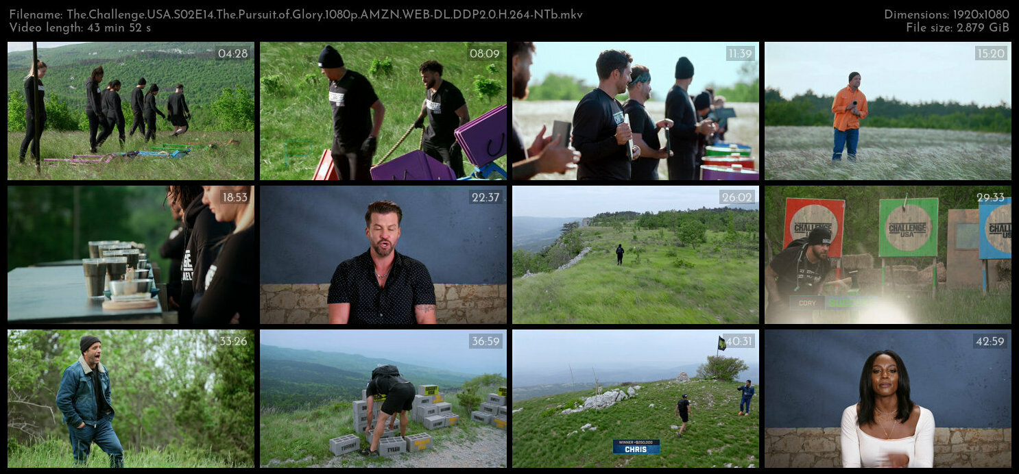 The Challenge USA S02E14 The Pursuit of Glory 1080p AMZN WEB DL DDP2 0 H 264 NTb TGx