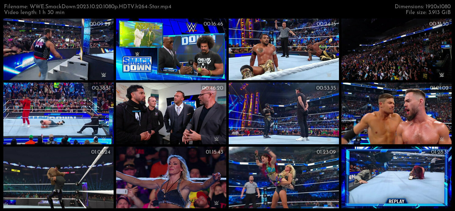 WWE SmackDown 2023 10 20 1080p HDTV h264 Star TGx