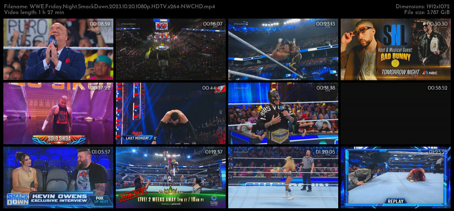 WWE Friday Night SmackDown 2023 10 20 1080p HDTV x264 NWCHD TGx