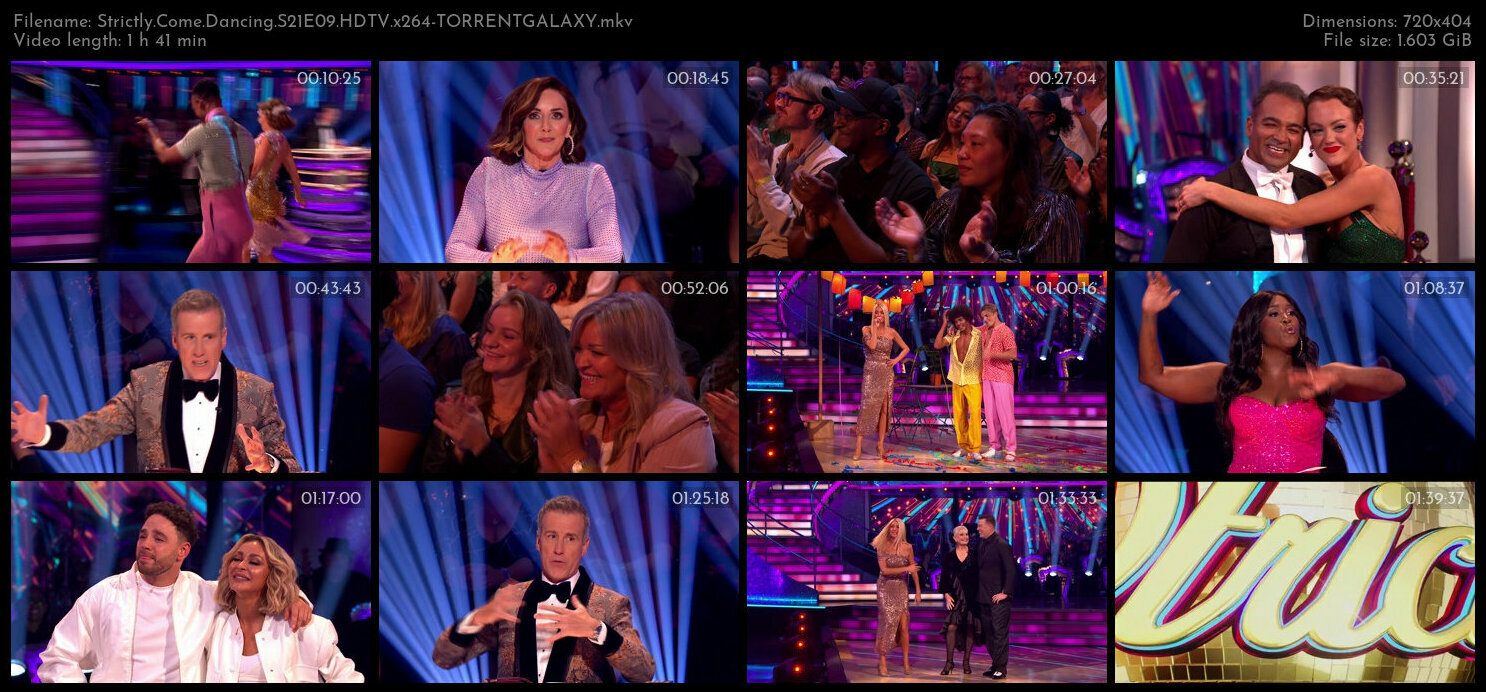 Strictly Come Dancing S21E09 HDTV x264 TORRENTGALAXY