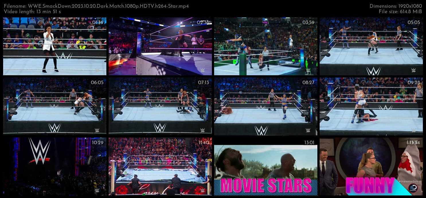 WWE SmackDown 2023 10 20 Dark Match 1080p HDTV h264 Star TGx