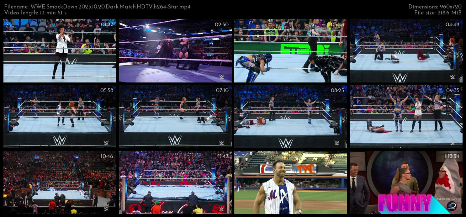WWE SmackDown 2023 10 20 Dark Match HDTV h264 Star TGx