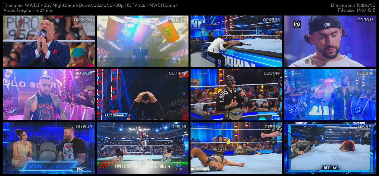 WWE Friday Night SmackDown 2023 10 20 720p HDTV x264 NWCHD TGx