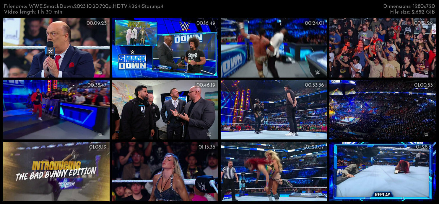 WWE SmackDown 2023 10 20 720p HDTV h264 Star TGx