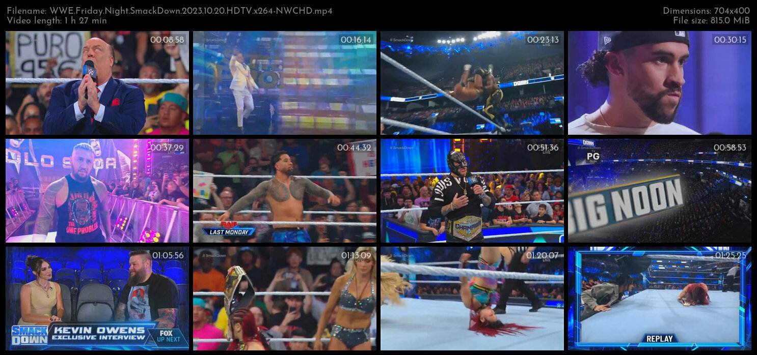 WWE Friday Night SmackDown 2023 10 20 HDTV x264 NWCHD TGx