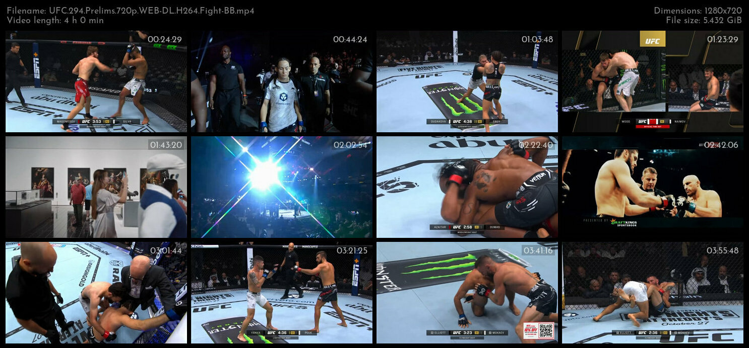 UFC 294 Prelims 720p WEB DL H264 Fight BB