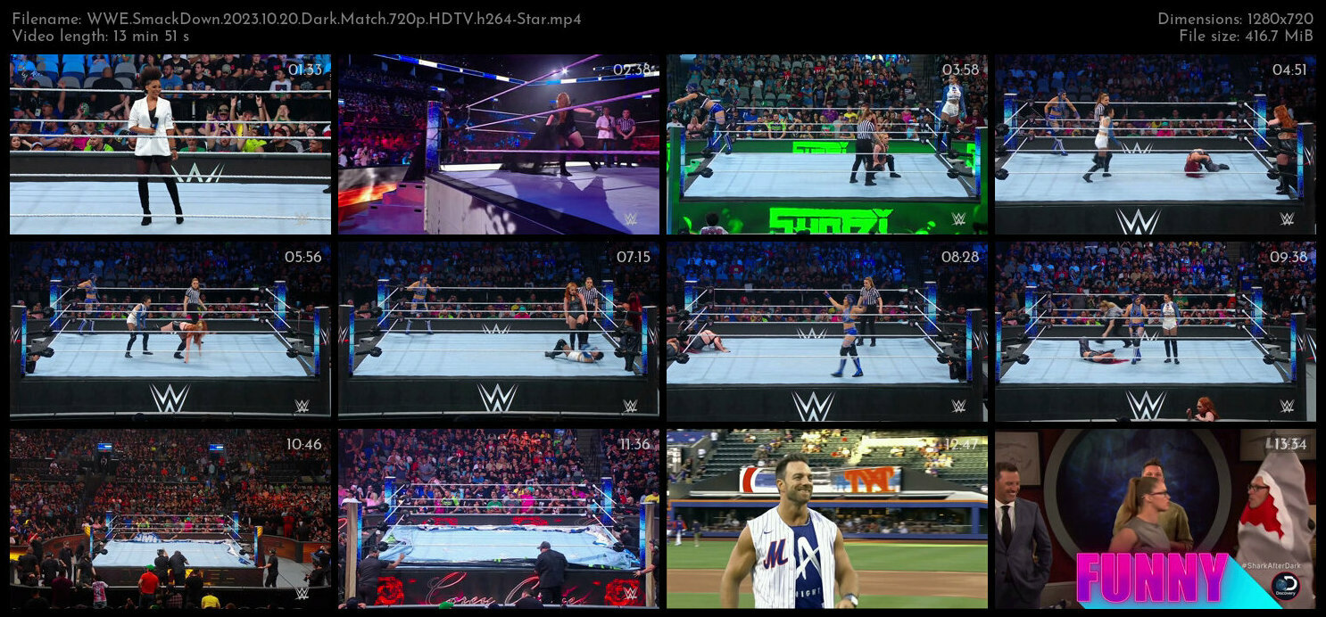WWE SmackDown 2023 10 20 Dark Match 720p HDTV h264 Star TGx