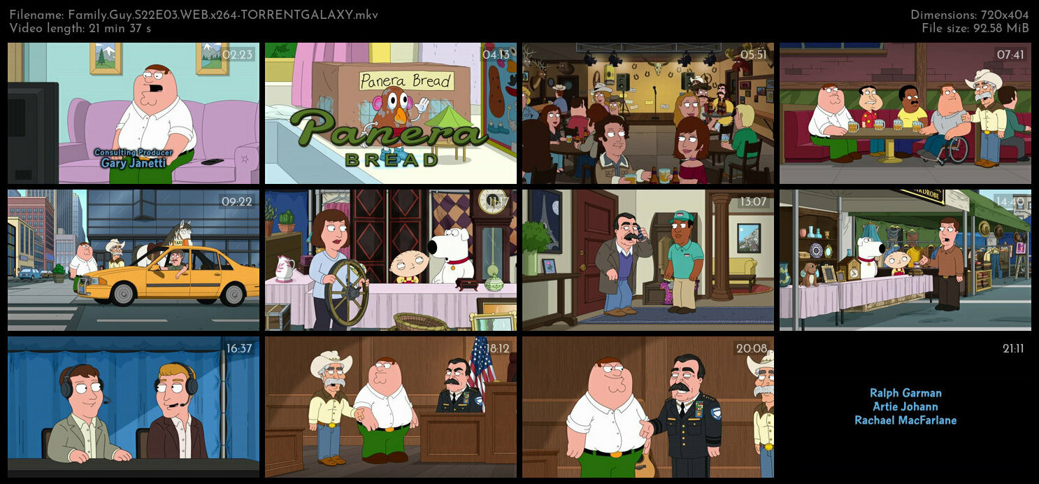 Family Guy S22E03 WEB x264 TORRENTGALAXY