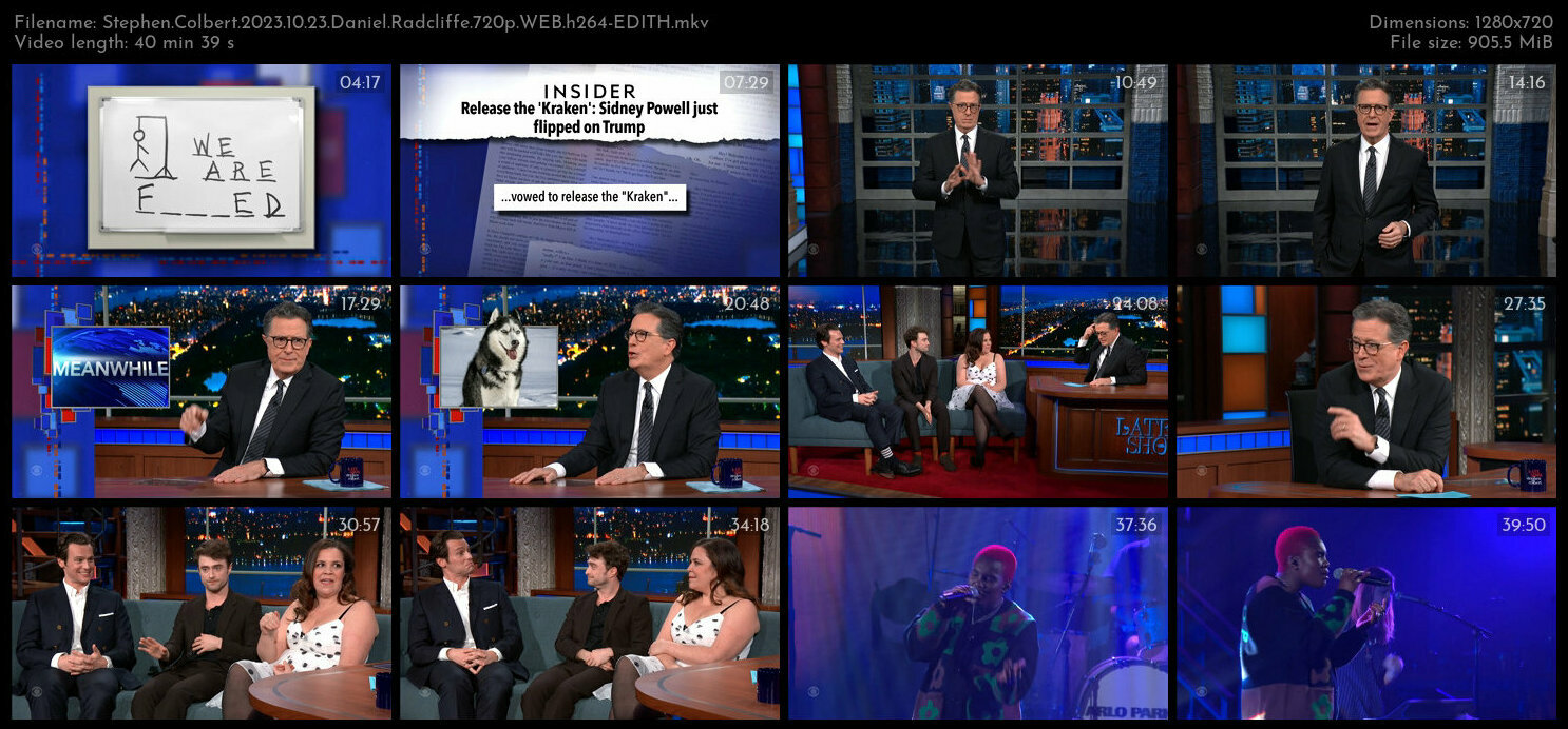 Stephen Colbert 2023 10 23 Daniel Radcliffe 720p WEB h264 EDITH TGx