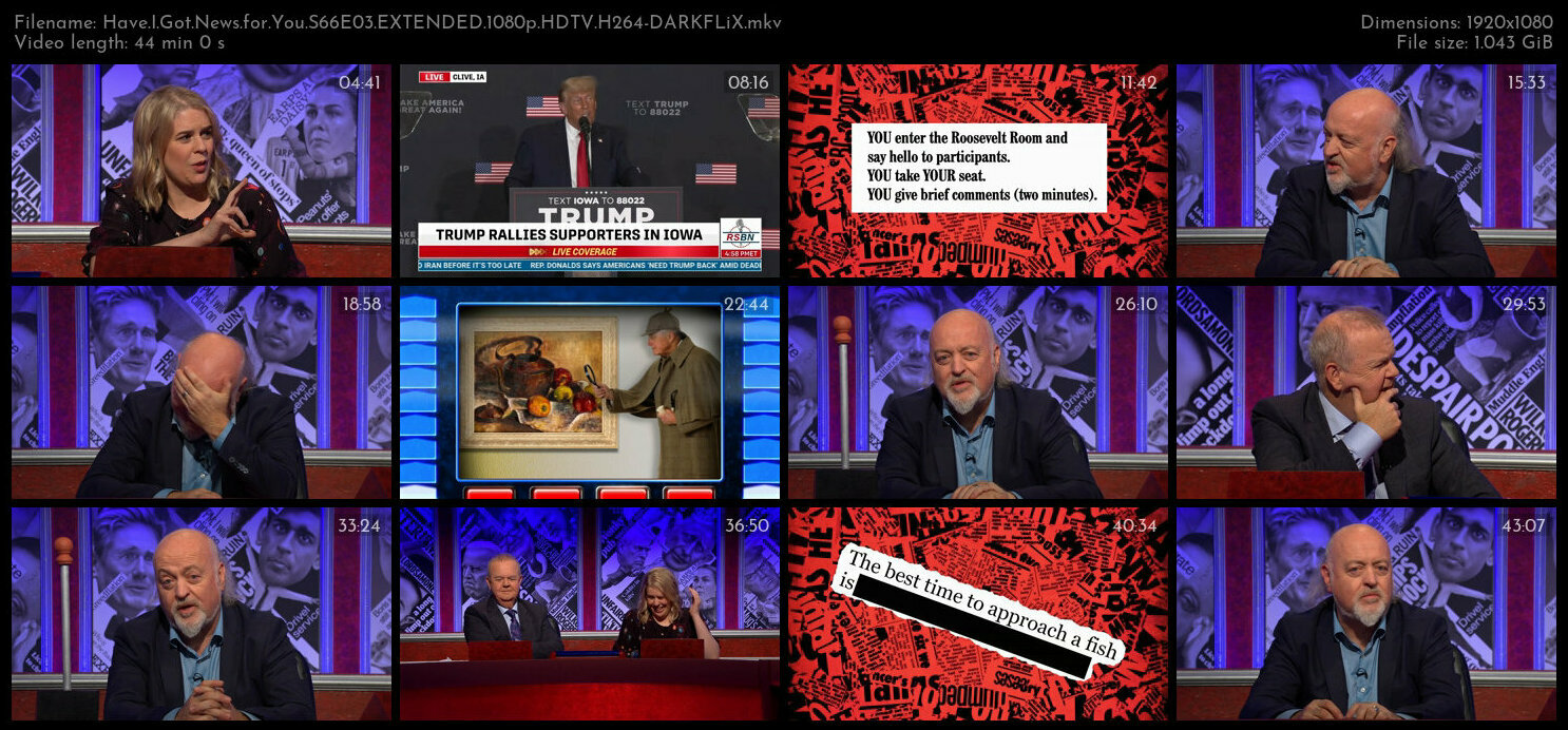 Have I Got News for You S66E03 EXTENDED 1080p HDTV H264 DARKFLiX TGx