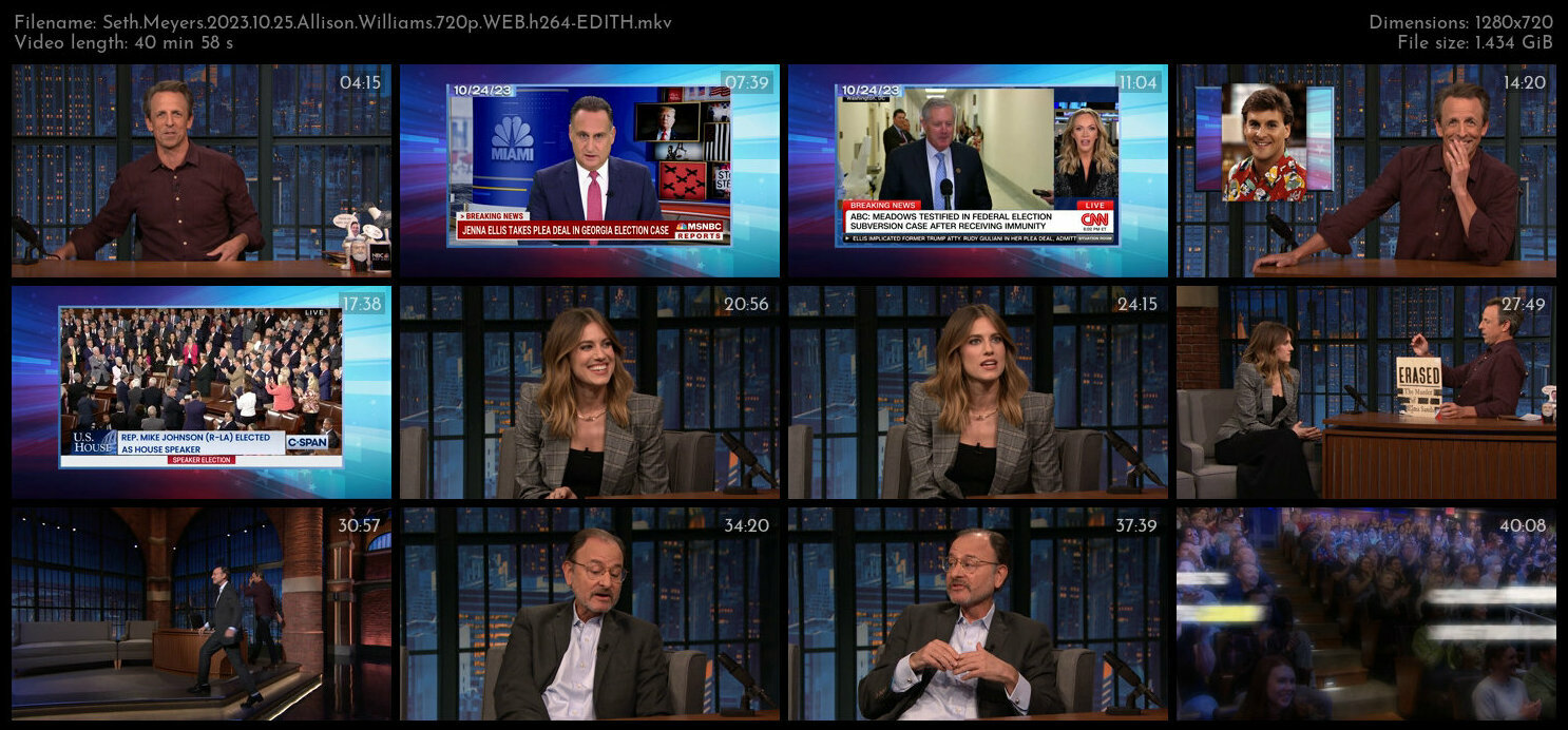 Seth Meyers 2023 10 25 Allison Williams 720p WEB h264 EDITH TGx