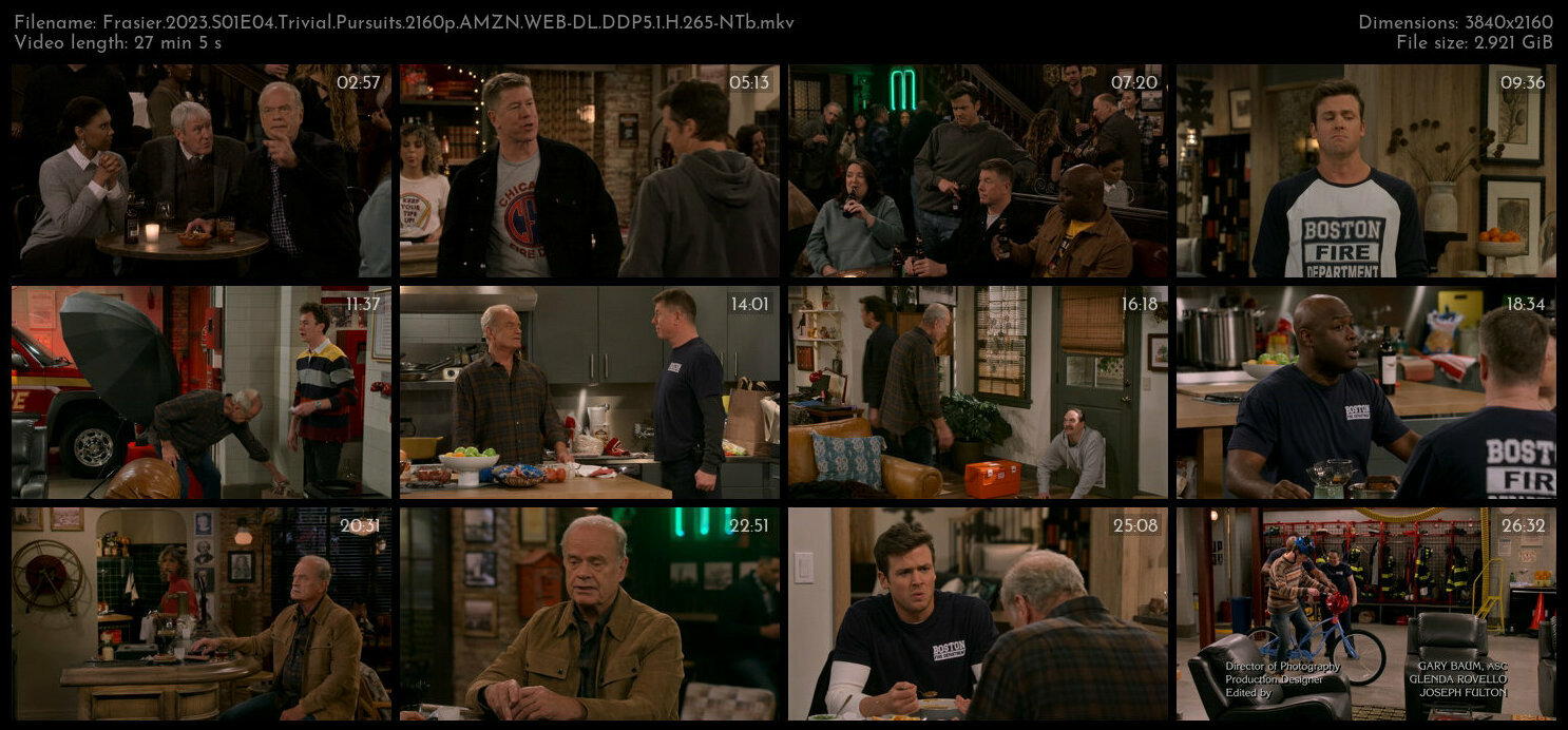 Frasier 2023 S01E04 Trivial Pursuits 2160p AMZN WEB DL DDP5 1 H 265 NTb TGx