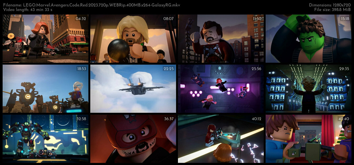 LEGO Marvel Avengers Code Red 2023 720p WEBRip 400MB x264 GalaxyRG
