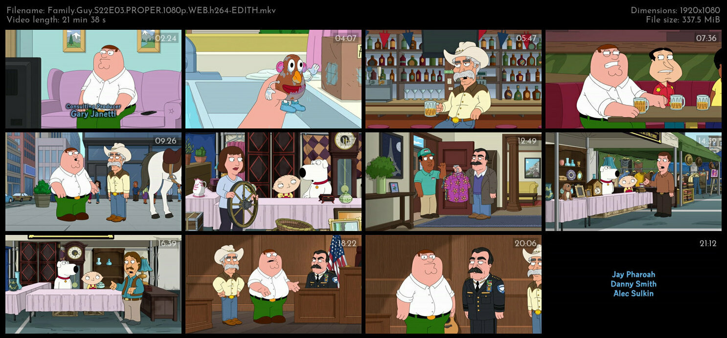 Family Guy S22E03 PROPER 1080p WEB h264 EDITH TGx