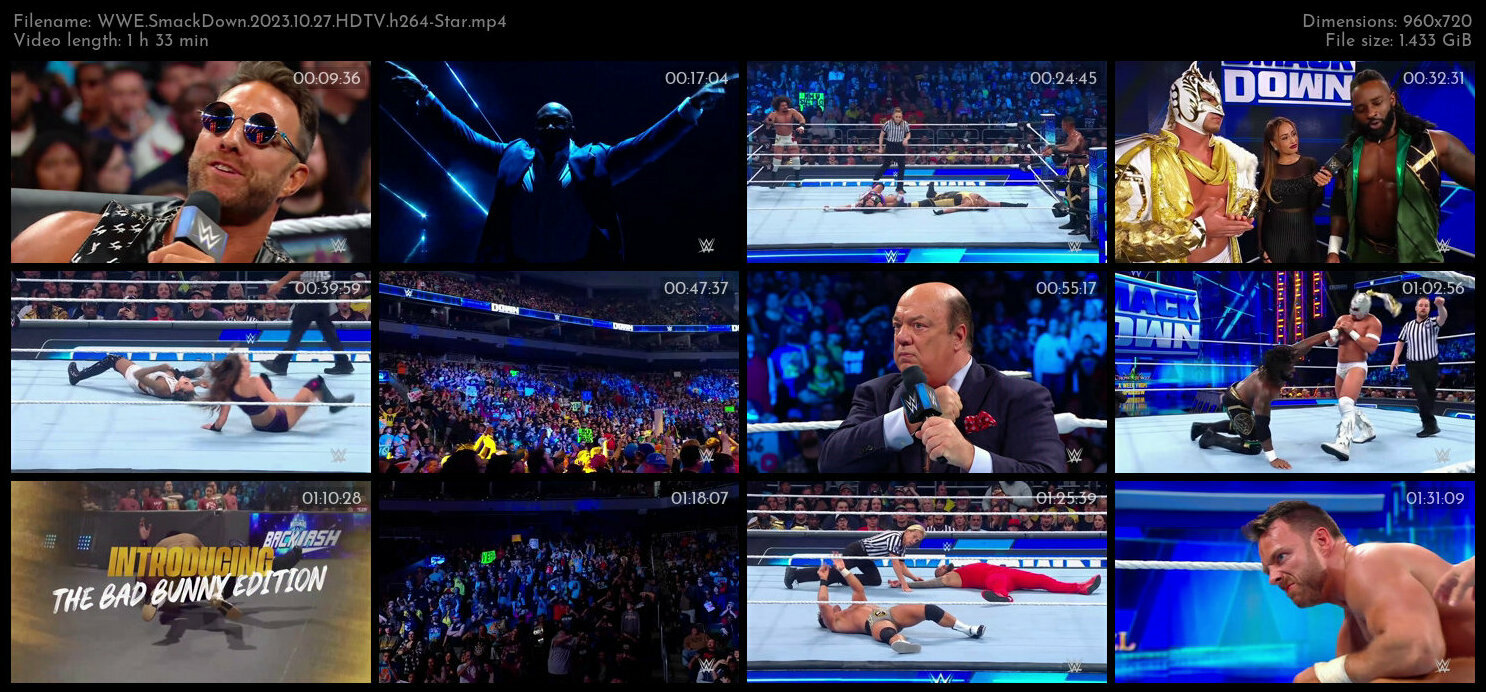 WWE SmackDown 2023 10 27 HDTV h264 Star TGx