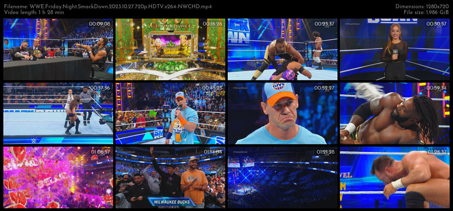 WWE Friday Night SmackDown 2023 10 27 720p HDTV x264 NWCHD TGx