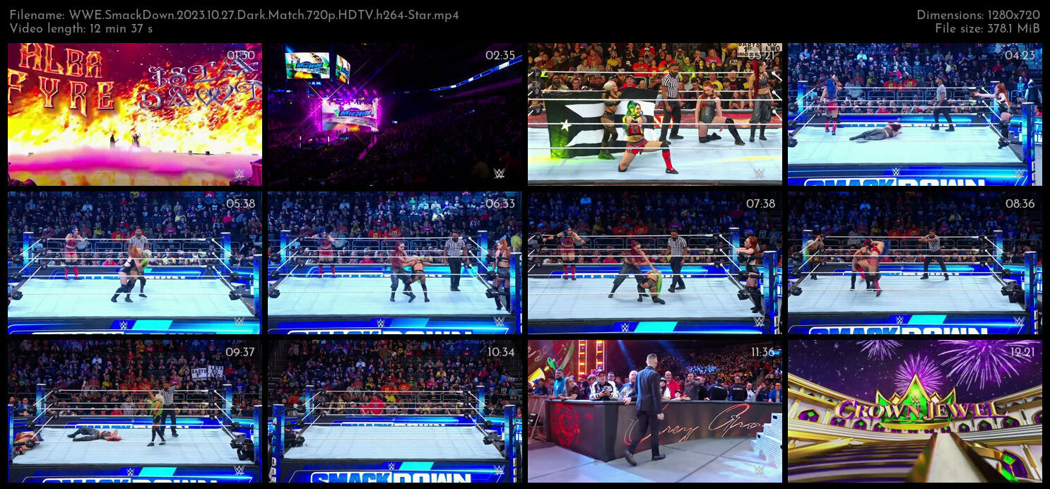 WWE SmackDown 2023 10 27 Dark Match 720p HDTV h264 Star TGx